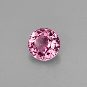 Espinélio rosa natural 0,75ct, corte redondo, VS
