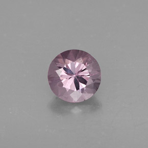 Espinélio violeta natural 0,73ct, corte redondo, VS