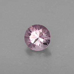 Espinélio violeta natural 0,73ct, corte redondo, VS