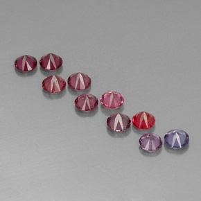 Pedras preciosas de espinélio multicolorido natural de  ct, corte redondo, VVS-VS