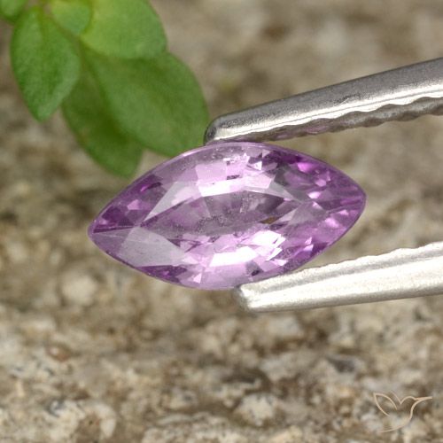 0.39ct Natural Violeta Roxo Espinélio, Marquesa, VVS-VS
