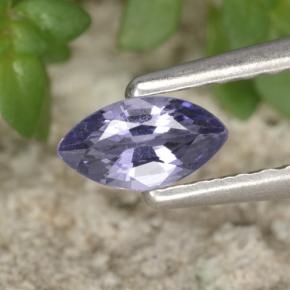 Espinélio violeta natural 0,27ct, marquise, VVS-VS
