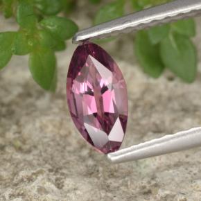 Espinélio violeta natural 0,62ct, marquise, VVS-VS