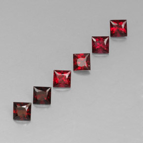 Pedras preciosas de espinélio vermelho natural de  ct, quadrado, VVS-VS