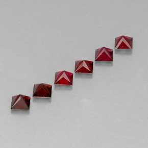 Pedras preciosas de espinélio vermelho natural de  ct, quadrado, VVS-VS