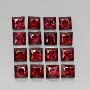 Pedras preciosas de espinélio vermelho natural de  ct, quadrado, VVS-VS