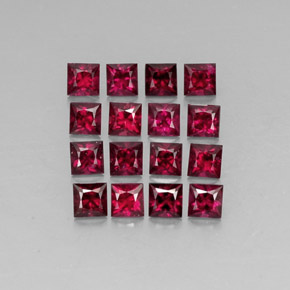 Pedras preciosas de espinélio vermelho natural de  ct, quadrado, VVS-VS
