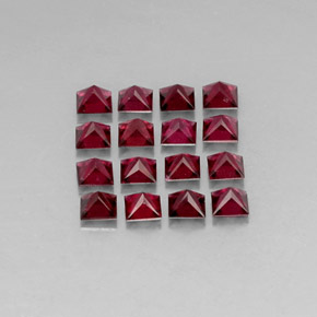 Pedras preciosas de espinélio vermelho natural de  ct, quadrado, VVS-VS