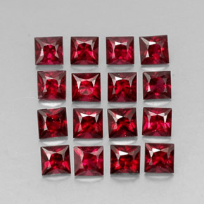 Pedras preciosas de espinélio vermelho natural de  ct, quadrado, VVS-VS