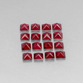 Pedras preciosas de espinélio vermelho natural de  ct, quadrado, VVS-VS