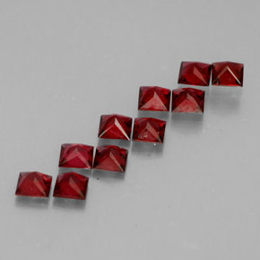 Pedras preciosas de espinélio vermelho natural de  ct, quadrado, VVS-VS