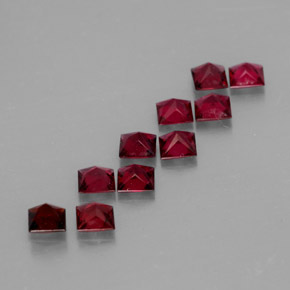 Pedras preciosas de espinélio vermelho natural de  ct, quadrado, VVS-VS