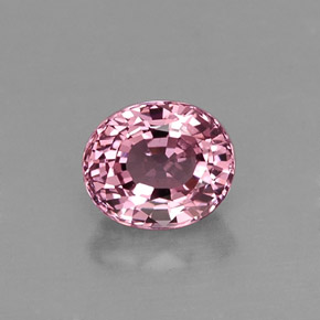 Espinélio rosa natural 0,77ct, corte oval, VS