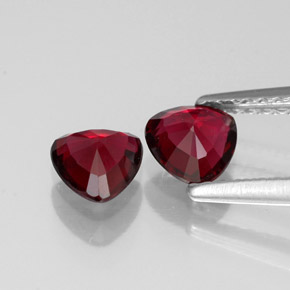 Pedras preciosas de espinélio vermelho natural de  ct, trillion, VVS-VS