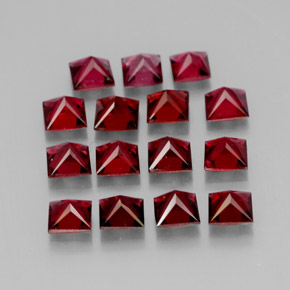 Pedras preciosas de espinélio vermelho natural de  ct, quadrado, VVS-VS