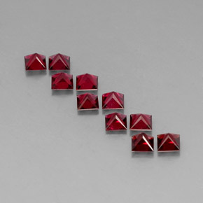 Pedras preciosas de espinélio vermelho natural de  ct, quadrado, VVS-VS