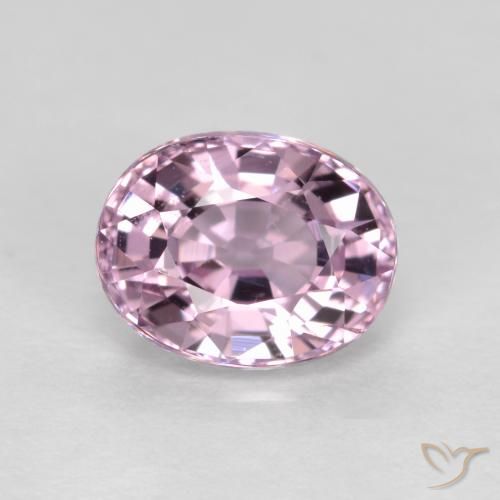 0.82ct Natural Roxo Rosado Muito Claro Espinélio, oval, VS