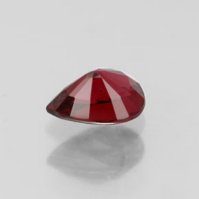 Espinélio vermelho natural 0,36ct, formato de pêra, VS-SI