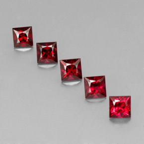 Pedras preciosas de espinélio vermelho natural de  ct, quadrado, VVS-VS