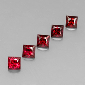 Pedras preciosas de espinélio vermelho natural de  ct, quadrado, VVS-VS