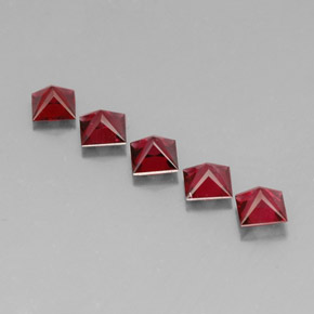 Pedras preciosas de espinélio vermelho natural de  ct, quadrado, VVS-VS