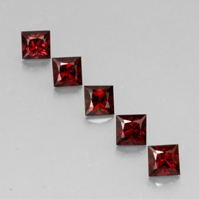 Pedras preciosas de espinélio vermelho natural de  ct, quadrado, VVS-VS