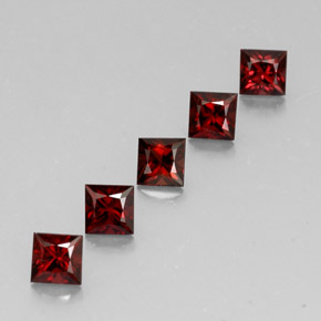 Pedras preciosas de espinélio vermelho natural de  ct, quadrado, VVS-VS