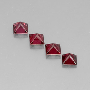 Pedras preciosas de espinélio vermelho natural de  ct, quadrado, VVS-VS