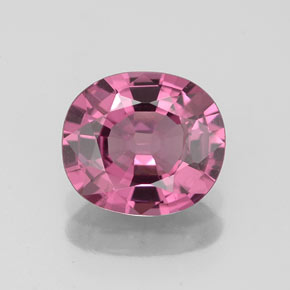 Espinélio rosa natural 1,51ct, almofada cortada, VS