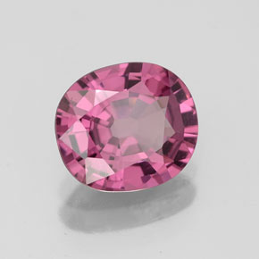 Espinélio rosa natural 1,51ct, almofada cortada, VS