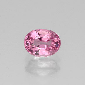 Espinélio rosa natural 0,73ct, corte oval, VVS