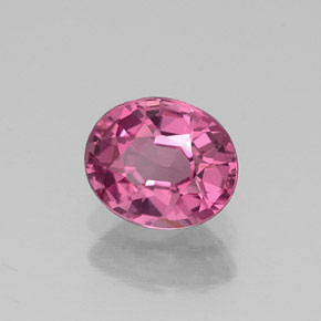 Espinélio rosa natural 0,86ct, corte oval, VS
