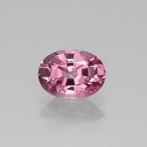 Espinélio rosa natural 0,81ct, corte oval, VVS