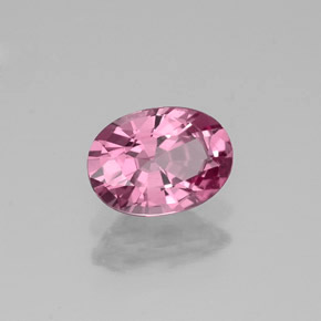 Espinélio rosa natural 0,81ct, corte oval, VVS