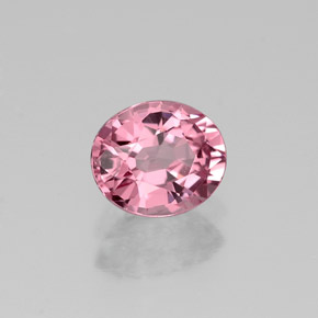 Espinélio rosa natural 0,91ct, corte oval, VVS