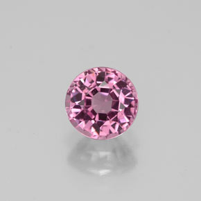 Espinélio rosa natural 0,87ct, corte redondo, VVS-VS