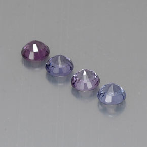 Pedras preciosas de espinélio multicolorido natural de  ct, corte redondo, VVS-VS