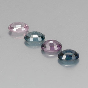 Pedras preciosas de espinélio multicolorido natural de  ct, corte oval, VVS