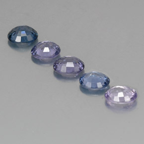 Pedras preciosas de espinélio multicolorido natural de  ct, corte oval, VVS