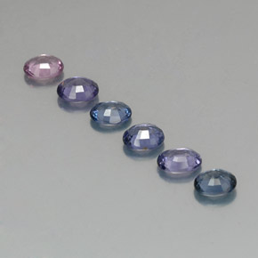Pedras preciosas de espinélio multicolorido natural de  ct, corte oval, VVS-VS