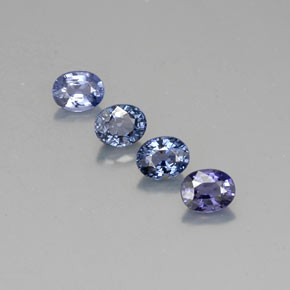 Pedras preciosas de espinélio azul natural de  ct, corte oval, VVS