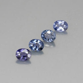 Pedras preciosas de espinélio azul natural de  ct, corte oval, VVS