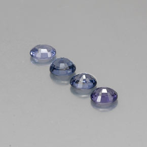 Pedras preciosas de espinélio azul natural de  ct, corte oval, VVS