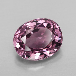 Espinélio violeta natural 1,94ct, corte oval, VS