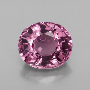 Espinélio violeta natural 1,73ct, corte oval, VS