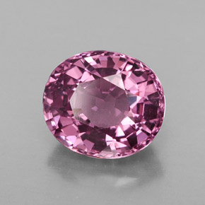 Espinélio violeta natural 1,73ct, corte oval, VS