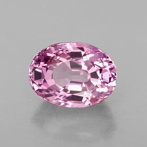 Espinélio rosa natural 1,70ct, corte oval, VS