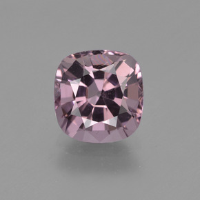Espinélio roxo natural 1,67ct, almofada cortada, VS