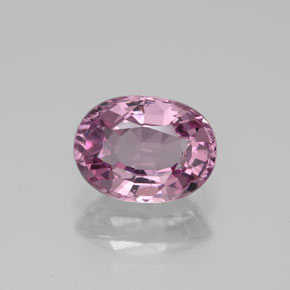 Espinélio rosa natural 1,61ct, corte oval, VS