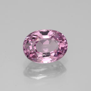 Espinélio rosa natural 1,61ct, corte oval, VS